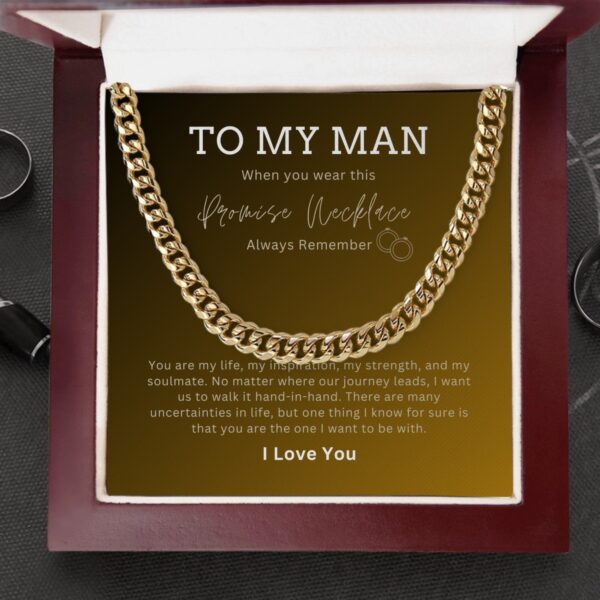 TO MY MAN | You Are My Life | Cuban Link Chain  Luxury Box