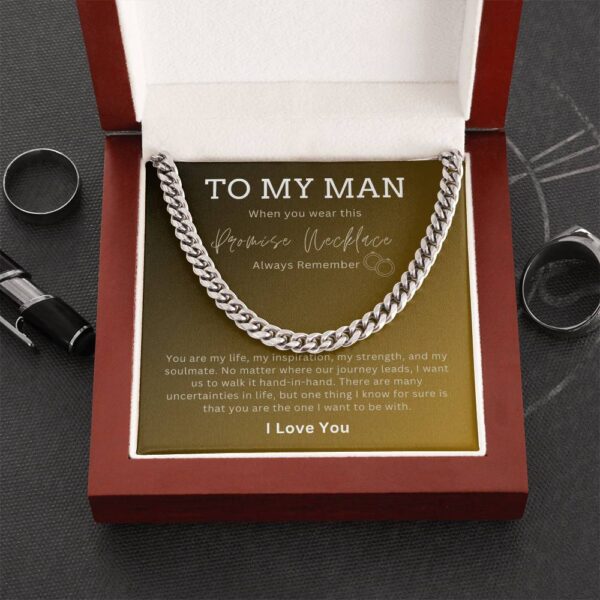 TO MY MAN | You Are My Life | Cuban Link Chain  Luxury Box - Image 2