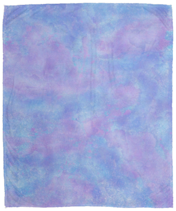 TO MOM BLANKET | BLUE AND PURPLE WATERCOLOR - Image 2