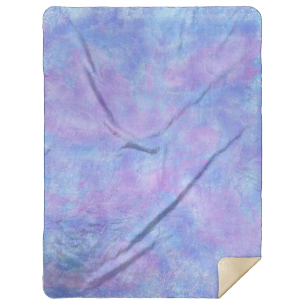 TO MOM BLANKET | BLUE AND PURPLE WATERCOLOR - Image 5